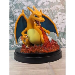 Pokemon Center Charizard Flamethrower Figure 2024 Nintendo Collectible Statue